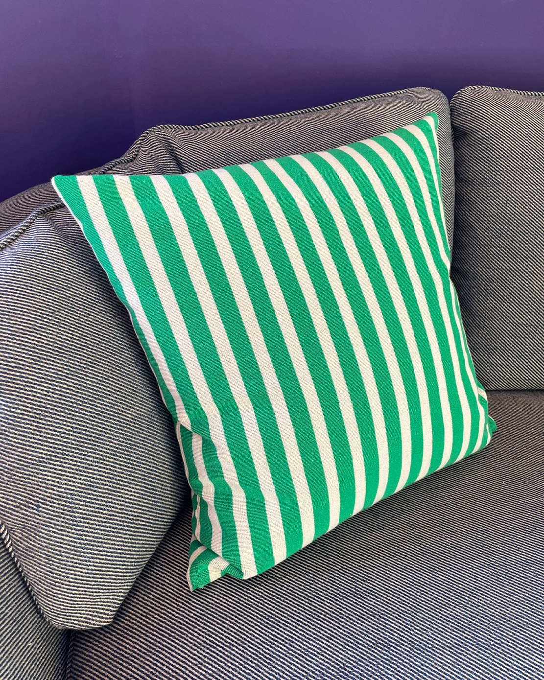 Pillow Green Stripes