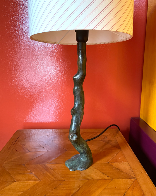 Sculptural Bronze Table Lamp